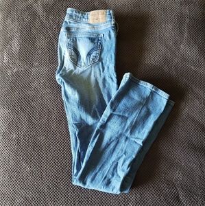 Hollister boot cut light blue jeans